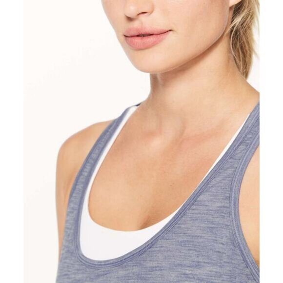 Lululemon Our Sport Tank Light Luon In Heathered Peri Purple Size 4 - Picture 3 of 9